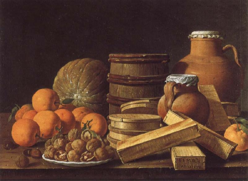 MELeNDEZ, Luis Still life with Oranges and Walnuts oil painting picture